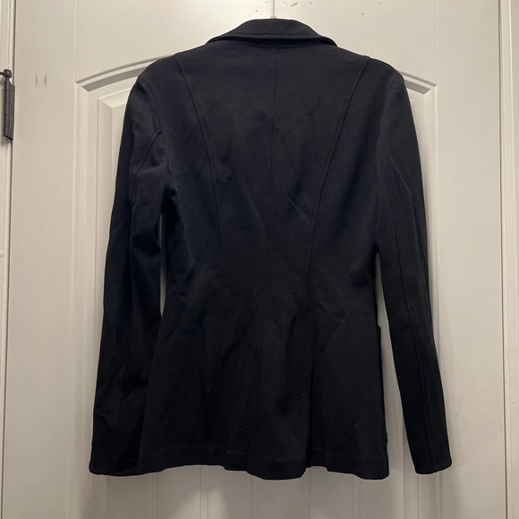 Poleci Women's Button Down Long Sleeve Casual Jacket with Pockets Size M Black - Picture 5 of 5